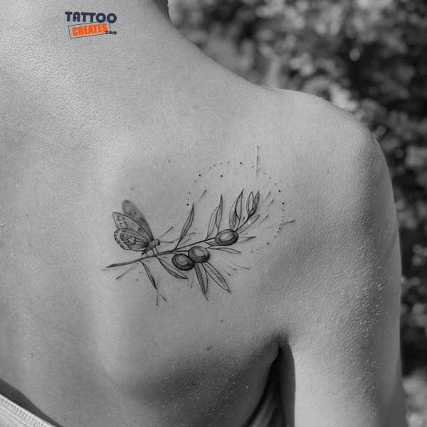 60+ Stunning Olive Branch Tattoos With Meaning (New Designs)