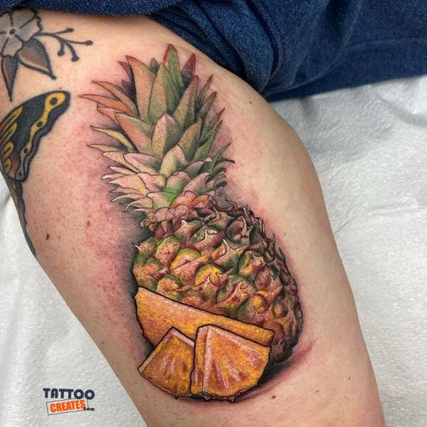 80+ Wonderful Pineapple Tattoos With Meaning (New Designs)