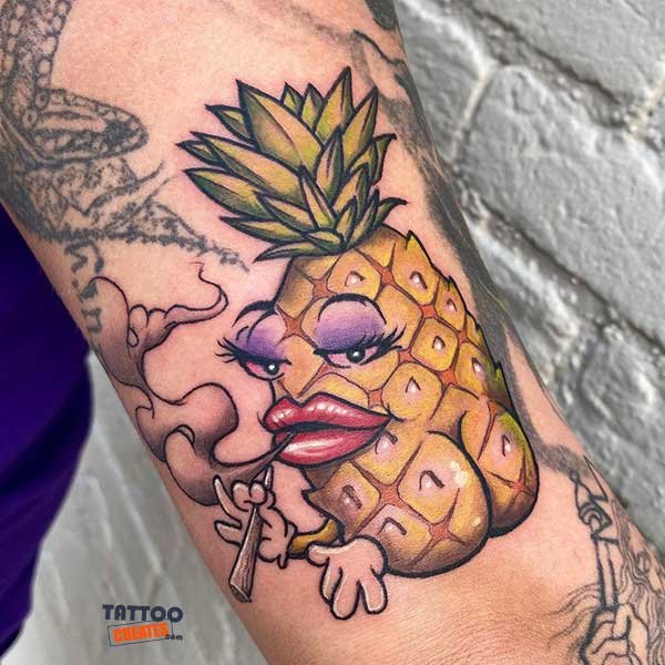 80+ Wonderful Pineapple Tattoos With Meaning (New Designs)