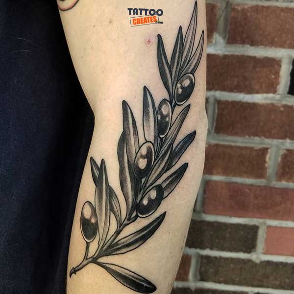 60+ Stunning Olive Branch Tattoos With Meaning (New Designs)