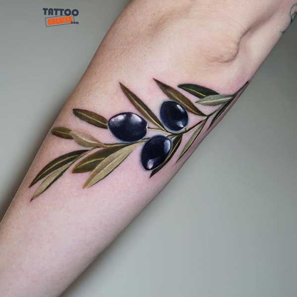 60+ Stunning Olive Branch Tattoos With Meaning (New Designs)