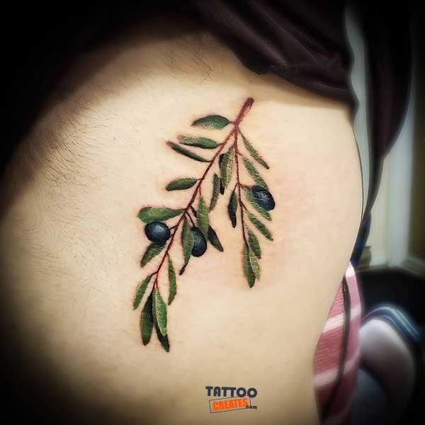 60+ Stunning Olive Branch Tattoos With Meaning (New Designs)