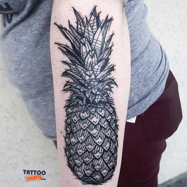 80+ Wonderful Pineapple Tattoos With Meaning (New Designs)