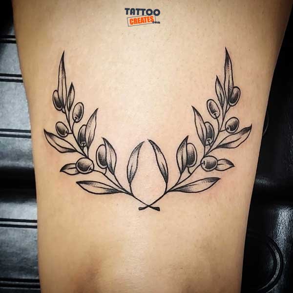 60+ Stunning Olive Branch Tattoos With Meaning (New Designs)