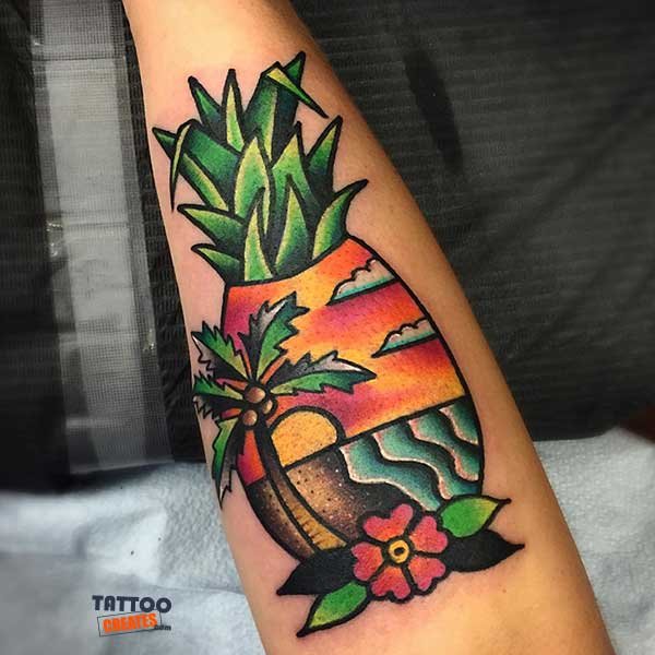 80+ Wonderful Pineapple Tattoos With Meaning (New Designs)